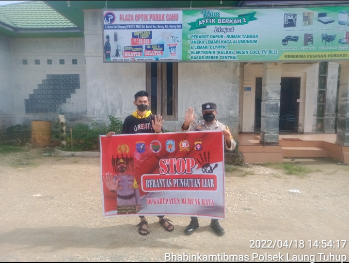 IMG-20220418-WA0022 Sambang Sekitar Polsek Laung Sosialisasi Pungli, Pada Warga Masyarakat Muara Laung 1