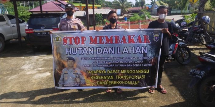 Polsek Balai Riam Sosialisasi dan Edukasi Pencegahan Karhutla 1 Polsek Balai Riam Sosialisasi dan Edukasi Pencegahan Karhutla 1