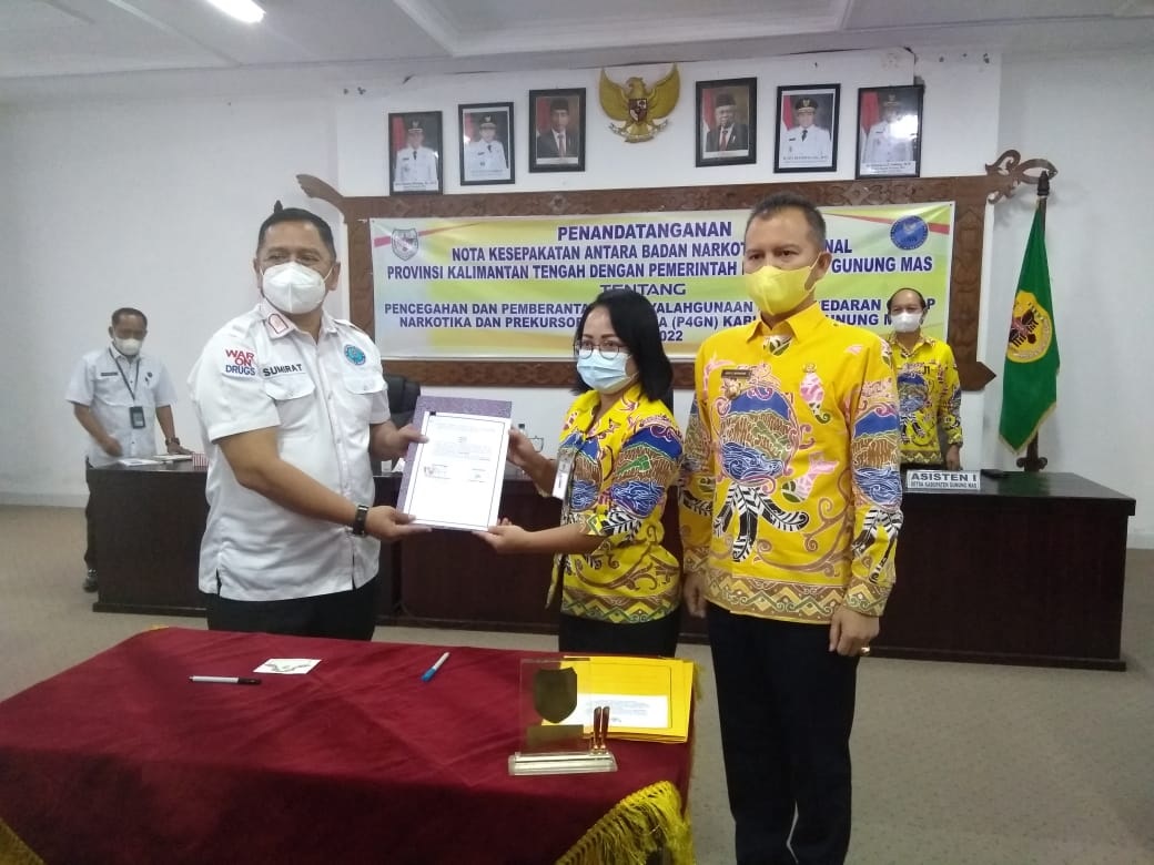 MOU DENGAN BNN, MEWUJUDKAN GUNUNG MAS BEBAS NARKOBA 1 MOU DENGAN BNN, MEWUJUDKAN GUNUNG MAS BEBAS NARKOBA 2