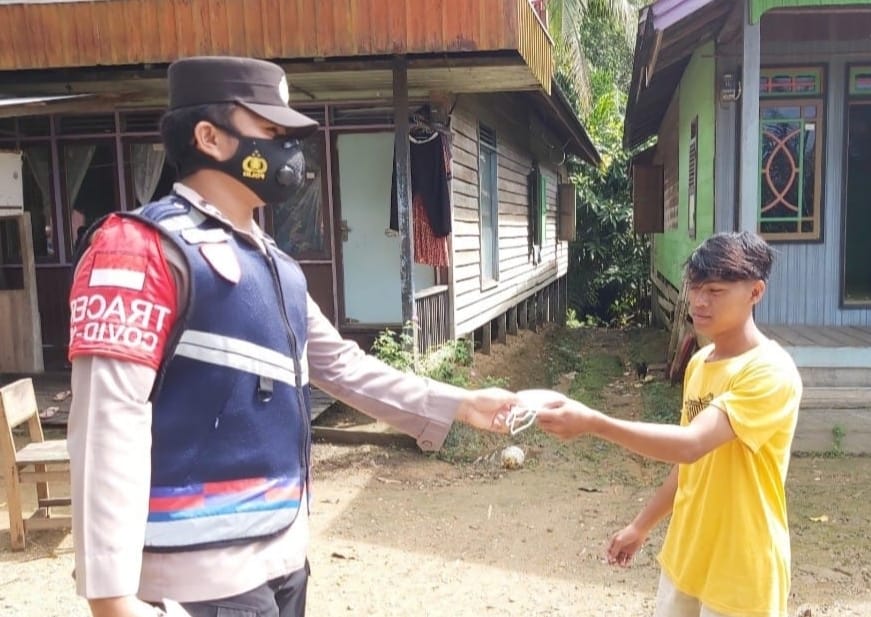 Sambang Kamtibmas, Polisi Beri Masker Ke Warga Binaan 1