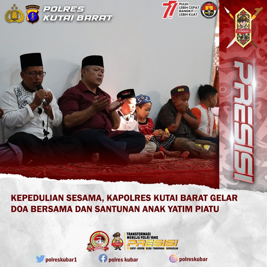 AKBP HERI RUSYAMAN GELAR DOA BERSAMA DAN BERI SANTUNAN KEPADA ANAK YATIM PIATU 1 AKBP HERI RUSYAMAN GELAR DOA BERSAMA DAN BERI SANTUNAN KEPADA ANAK YATIM PIATU 2