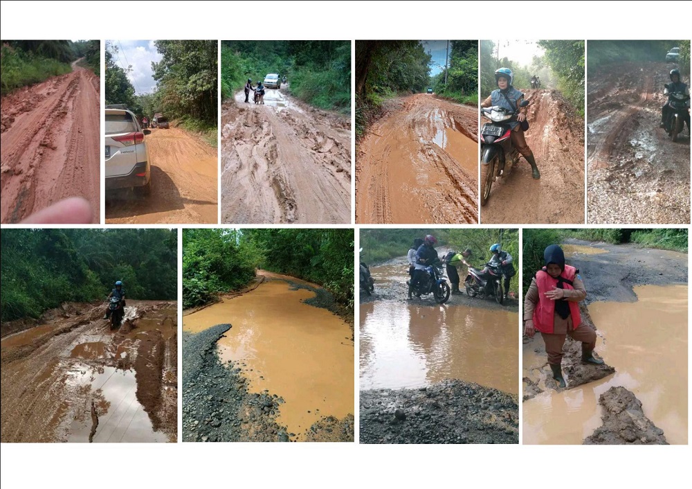 Masyarakat Lima Desa di Kecamatan Gumay Talang Keluhkan Kerusakan Jalan 1